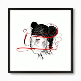 The red scent Art Print