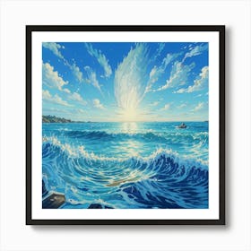 Ocean Waves Art Print