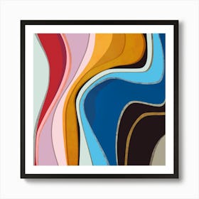 Sinuous Shapes Art Print