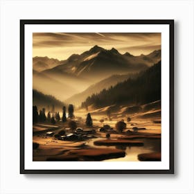 Mountain Landscape 3 Art Print