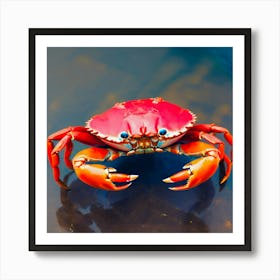 Red Crab Art Print