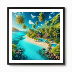 Tropical Island 2 Art Print