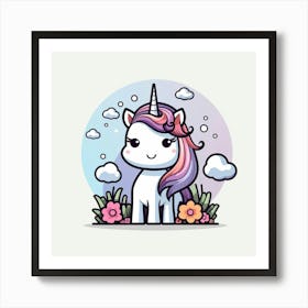 Cute Unicorn 524 Art Print