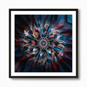 Psychedelic Flower 6 Art Print