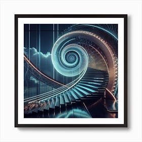 Spiral Staircase 7 Art Print