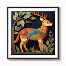 Deer, simple, good looking, creative wall art Art Print