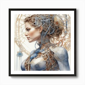 Cyborg Woman 116 Art Print