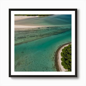 Aerial View Of A Beach 5 Poster