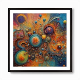 Abstract Splatter Art Print