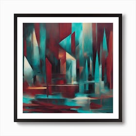 Abstract Cityscape Art Print