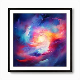 Galaxy Painting 7 Art Print