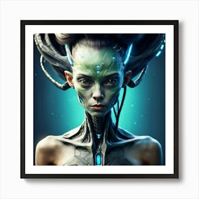 Alien Woman Art Print