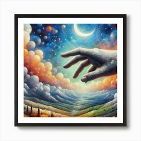 'The Hand Reaching Out' Art Print