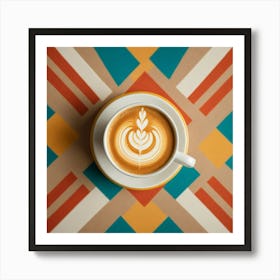 Coffee Latte Art 30 Art Print