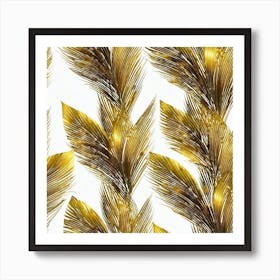 Golden Leaves Art Print