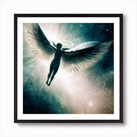 Angel In The Sky Art Print