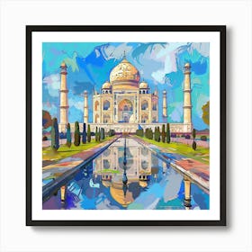 Taj Mahal Painting 1 Art Print