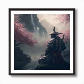 Myeera Photo Of A Samurai Meditating With A Sword That Looks Li Aa1eba98 Ba48 4d1f Ba2e 92f1ee933f91 1 Art Print