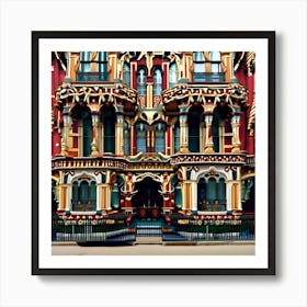 London Victorian Building Art Print