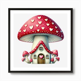 Mushroom House Art Print