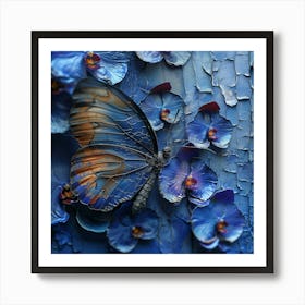 Blue Butterfly Art Print