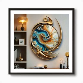 Wall Clock 2 Art Print