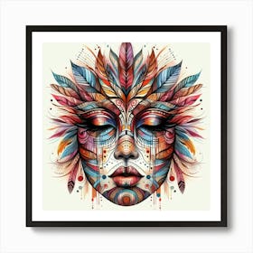 Face Of The Shaman Art Print