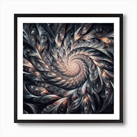 Spiral Fractal Art 2 Art Print