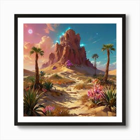 Desert Landscape 1 Art Print