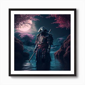 Myeera Ancient Samurai Ninja In Modern Special Operations Gear Art Print