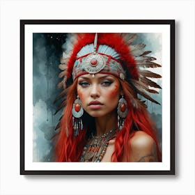 Indian Woman Art Print