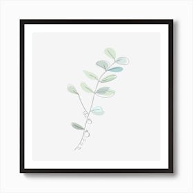 life is good - botanical line art Art Print