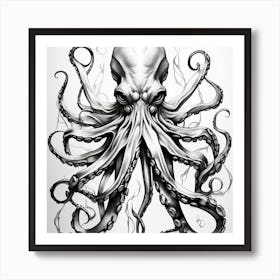 Octopus Canvas Art Art Print