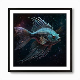 Fish In Space Art Print