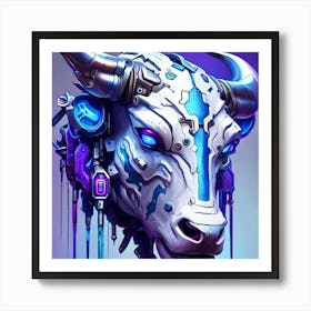 Bull Head Art Print