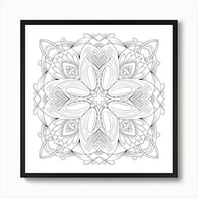 Ornamental Mandala Póster