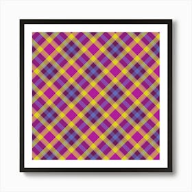 Plaid Fabric 181 Art Print