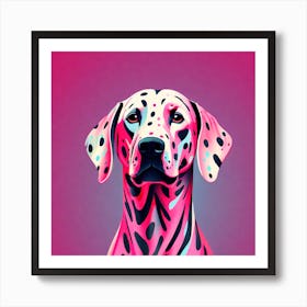 Dalmatian, colorful dog illustration, dog portrait, animal illustration, digital art, pet art, dog artwork, dog drawing, dog painting, dog wallpaper, dog background, dog lover gift, dog décor, dog poster, dog print, pet, dog, vector art, dog art, 2 Art Print