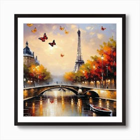 Paris At Night 1 Art Print