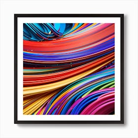 Colorful Paper Background Art Print