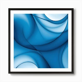 Abstract Blue Background Art Print
