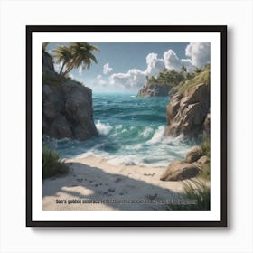 Beach Scene Art Print