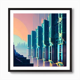 Futuristic City Art Print