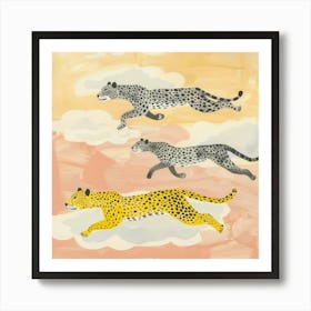 Leopards In The Sky Art Print