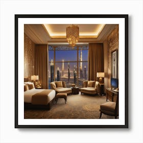 Dubai Hotel Room Art Print