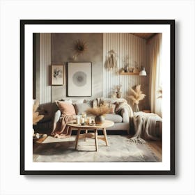 Shabby Chic Living Room 1 Art Print