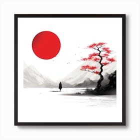 Japanese Style Minimalistic Art Art Print