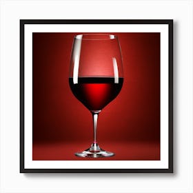 Red Wine Glass 1 Art Print