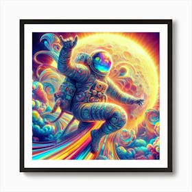 "Hang Loose" Moon Man Collection [Risky Sigma] Art Print