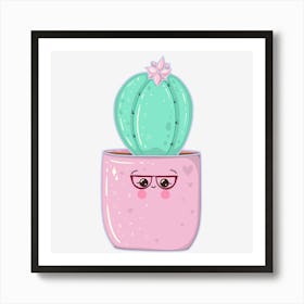 Cute Cactus Art Print